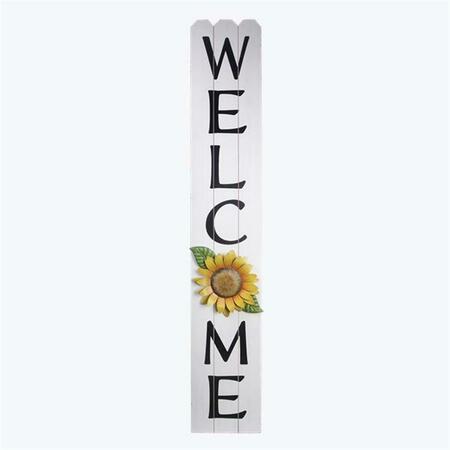 YOUNGS Wood Sunflower Garden Welcome Porch Sign 71332